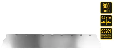 Produktbild von Flächenspachtel 25 40 60 80 100 cm Fassadenspachtel mit Metallklinge Spachtel Flächenrakel Wechselblatt, Länge:Ersatzklinge 800mm (für 06004)