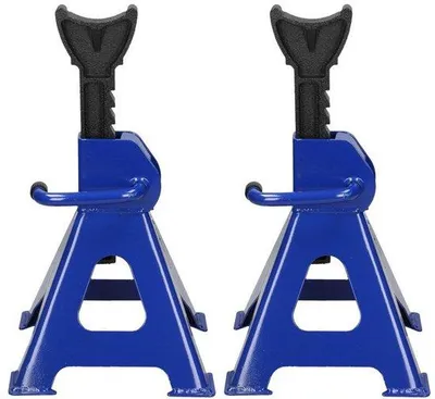 Obrázok produktu pre Tavien Stabilné oceľové stojany, sada 2 ks – nosnosť 3 tony – 9-stupňové nastavenie výšky 290–430 mm – zdviháky do autoservisov