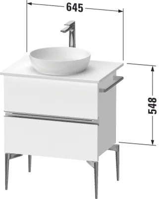 Produktbild von DURAVIT SV4657010490000 Sivida WTU 645x548x475mm,f. Bodenst.