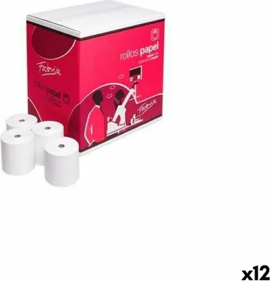 Produktbild von Thermopapierrolle Fabrisa Weiß 57 x 35 mm (12 Stück)