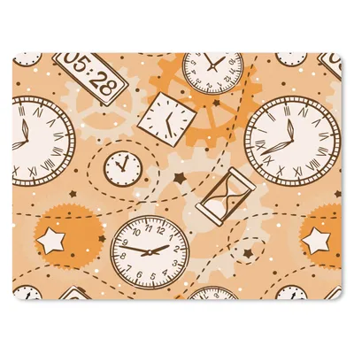 Produktbild von MuchoWow® Mauspad Mousepad Muster - Uhr - Sanduhr 23x19 cm - Mousepads - Maus Mat - Pad - Mausunterlage - Schreibtischunterlage - Mauspad