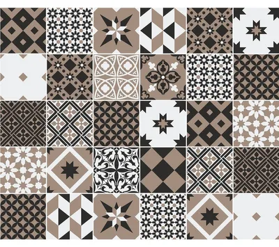 Image de Autocollants décoratifs pour carrelage de cuisine et de salle de bain – 30 autocollants SALVINIO pour meubles – 30 autocollants de 20 x 20 cm