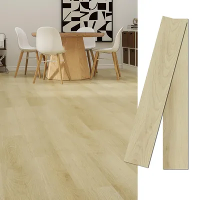 PVC-Vinylboden selbstklebend, 5 m², 36 Dielen, Holzoptik, wasserdicht