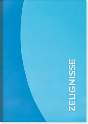 Produktbild von ROTH Zeugnismappe Duo - Blau - mit 12 A4 Klarsichthüllen - Dokumentenmappe