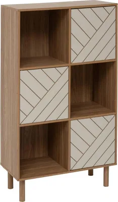 Produktbild von Regal mit 6 fächern mix n match holz und streifenmuster - 5 five simply smart