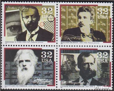 Produktbild von Briefmarken USA 1996 Mi 2695-2698 Viererblock (kompl.Ausg.) postfrisch Pioniere der Medientechnnik