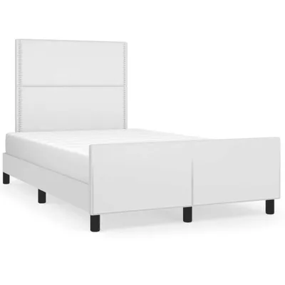 Obrázok produktu pre vidaXL Rám postele bez matraca biely 120x190 cm Imitácia kože