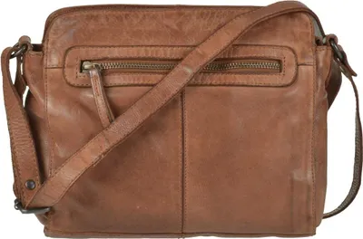Produktbild von Bear Design Damen Tasche Ledertasche Umhängetasche Schultertasche cognac 28x21cm CL35735-cognac