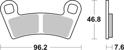 Image de Plaquettes de frein SBS 898RSI (jeu par disque) Offroad Racing Sinter
