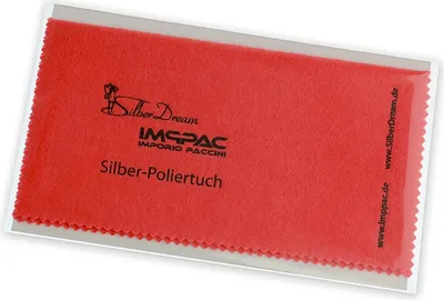 Produktbild von SilberDream 15x16cm Reinigungstuch 1 Stück rot Imppac Poliertuch ZAP137R1