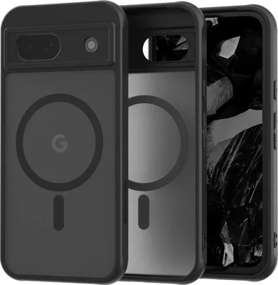 Image de Étui magnétique pour MagSafe SPACECASE Hybrid Mag pour Google Pixel 8A Noir
