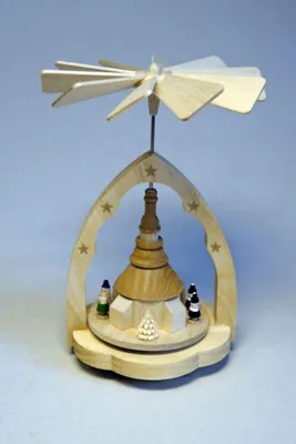 Produktbild von Wärmespiel Seiffener Kirche mit Kurrende Höhe= 11cm NEU