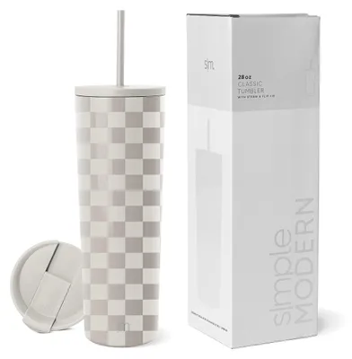 Produktbild von Simple Modern Thermobecher mit Strohhalm und Deckel | Trinkbecher mit Henkel Wie