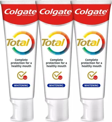 Immagine prodotto di Aufhellende Zahnpaste Total Whitening Trio 3 x 75 ml