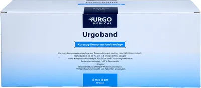 Produktbild von URGOBAND KURZZUGBINDE 5MX8CM OHNE CELLOPHAN, 10 St BIN