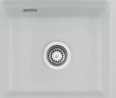 Produktbild von Unterbauspüle KeraDomo KARA 42 U/g in ALU mit Handbetätigung / ab Schrankbreite 50 cm / Einbauspüle