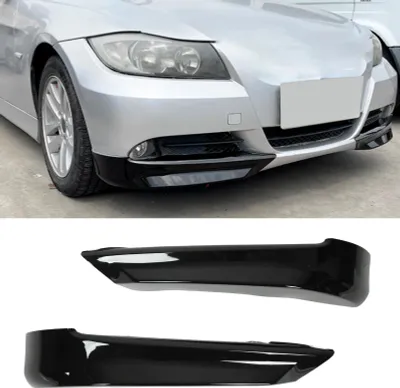 Image de 2 pièces, lèvre de pare-chocs avant, spoiler, remplacement pour Série 3 E90 E91 pré-LCI 2005-2008