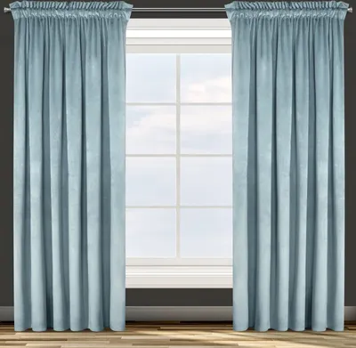 Obrázek produktu pro Eurofirany 428728, Sheer, Modrá, Jednobarevný, Polyester, Hák na zavěšení, 200 g/m²