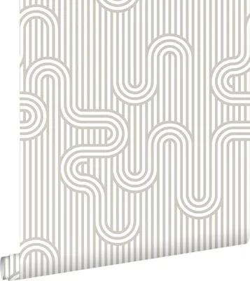 Zdjęcie produktu dla ESTAhome Tapeta linie graficzne szarymIbiałym 50 x 900 cm