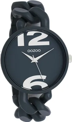 Produktbild von Oozoo Kunststoff Damen Uhr Analog Quarzuhr Armband grau Timepieces D2UOC11268