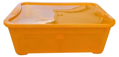 Produktbild von Curver T-Box Aufbewahrungsbox mit Deckel 32L Orange