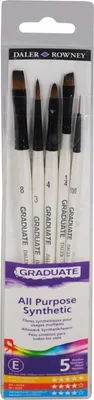 Produktbild von Daler Rowney Graduate Multi-Technique Brush Synthetic Pinselset 5 Stck