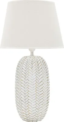 Obrázek produktu pro Mauro Ferretti stolní lampa list E27 Ø 35x65 cm bílé zlato