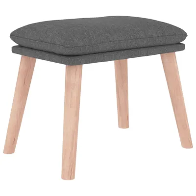 Zdjęcie produktu dla vidaXL Podnóżek jasnoszary 45x29,5x35 cm tkanina
