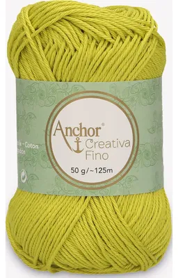 Obrázok produktu pre Anchor Creativa Fino – priadza z bavlny na háčkovanie (farba 00245)