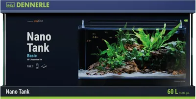 Produktbild von Dennerle Nano Tank Basic, 60 Liter - 60 x 35 x 30 cm - Nano Aquascaping Aquarium