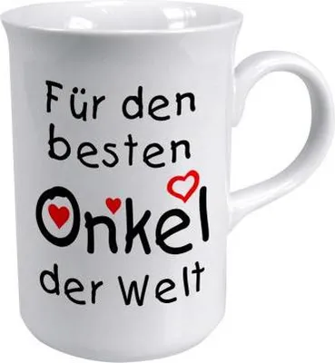 Produktbild von Tasse mit Print für den besten Onkel weiss 57284