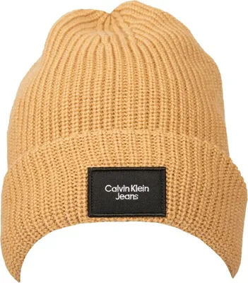 Obrázok produktu pre Pánsky klobúk CK CALVIN KLEIN JEANS, čiapka s ohrnutým okrajom a podšívkou z vlneného materiálu, číslo výrobku ZW0ZW02228, UNICA – ONE SIZE, vlna 50 %, akryl 50 %