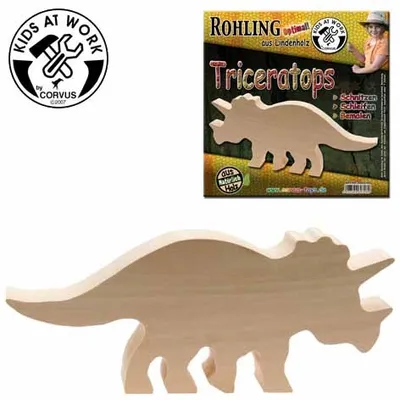 Produktbild von Schnitzholzrohling Triceratops