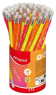 Zdjęcie produktu dla Ołówek z gumką Neon HB Maped