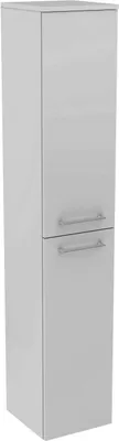 Produktbild von FACKELMANN Hochschrank LIMA / Badschrank mit Soft-Close-System / Maße (B x H x T): ca. 30,5 x 160,5 x 32 cm / Türanschlag frei wählbar / Korpus: Weiß / Front: Weiß Hochglanz