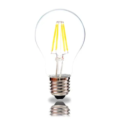 Produktbild von 10 x LED Filament Leuchtmittel Birnenform 5W E27 klar 540lm extra warmweiß 2200K