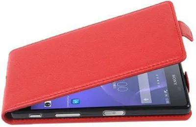 Image de Cadorabo Housse pour Sony Xperia X Housse en rouge Flip Etui Housse pour portable Case Cover similicuir