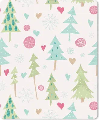 Produktbild von MuchoWow® Mauspad Mousepad Winter - Wald - Muster - Schnee - Pastell 19x23 cm - Mousepads - Maus Mat - Pad - Mausunterlage - Mauspads - Spielen