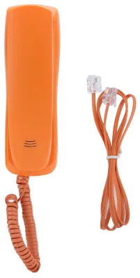 Image de kxT628 Home Office Téléphone portable fin à une ligne, téléphone de bureau filaire, orange