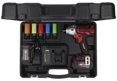 Productafbeelding van KS TOOLS Accuboormachine (slagmoersleutel) 515.6100, inclusief accu, gewicht: 7450 gram
