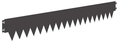 Produktbild von vidaXL Raseneinfassung 50 pcs 103 x 15 cm Metall Schwarz