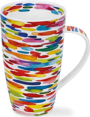 Produktbild von DUNOON Becher Henley Slapdash 600 ml Bone China Porzellan Kaffee-Teetasse 15 cm