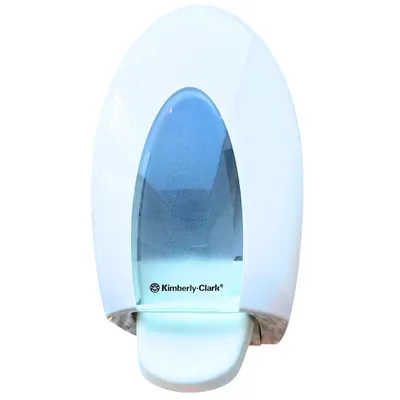 Produktbild von Aquarius Weißer Schaumspender für Desinfektionsmittel – Wandmontierter, hygienischer Seifen- oder Schaumspender für Badezimmer und Küchen