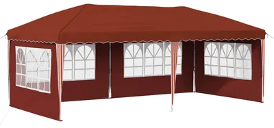Zdjęcie produktu dla Namiot imprezowy rozkładany 575 x 289 x 245 cm terakota