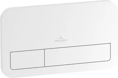 Produktbild von Villeroy & Boch ViConnect WC-Betätigungsplatte, 2-Mengen-Spülung, 253x145x10mm, 92249069