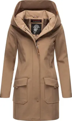 Produktbild von Damen Softshell Jacke Wasserdicht Atmungsaktiv Parka mit Kapuze Frühling Herbst