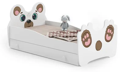Obrázok produktu pre Detská posteľ Teddy Bear 140x70 so zásuvkou