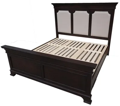 Produktbild von Design Doppelbett Lederbett Betten Bett Holz Polster Schlafzimmer Ehe 180x200