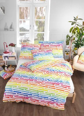 Produktbild von Renforce Bettwäsche Set 2 tlg. Elena 135 x 200 cm  80 x 80 cm