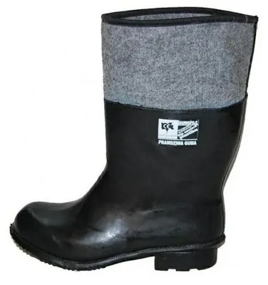 Filz-Gummistiefel GALMAG 06 R.43, schwarz, handgefertigt